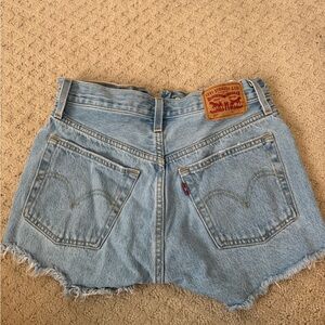 Levi's Women's 501 Blue Denim Shorts